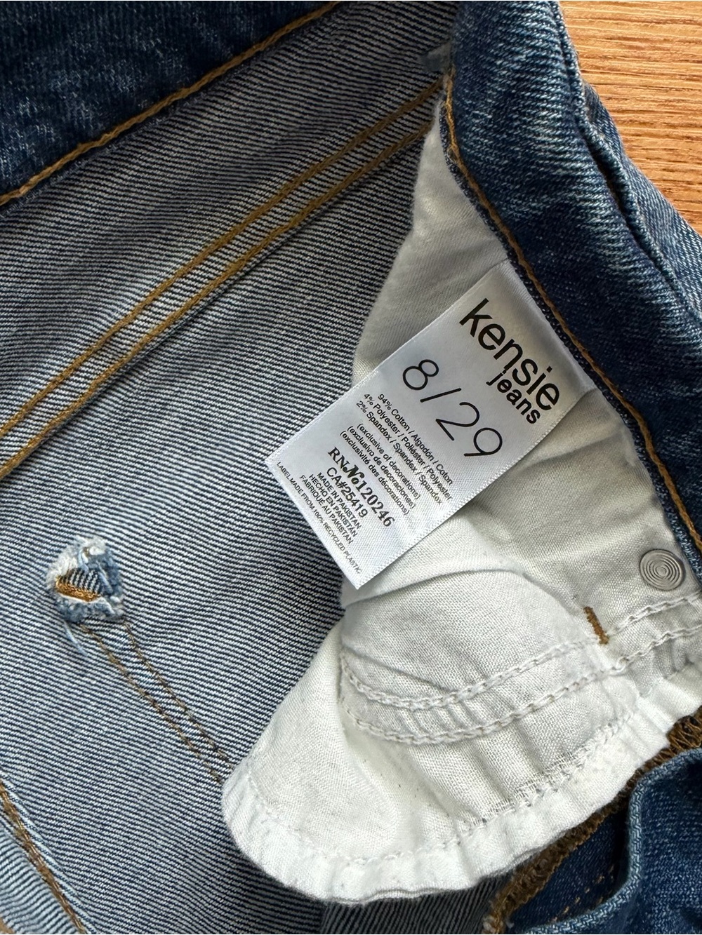Kensie Jeans Vintage Luxe The Ella High Rise Straight Jeans - Picture 5 of 6